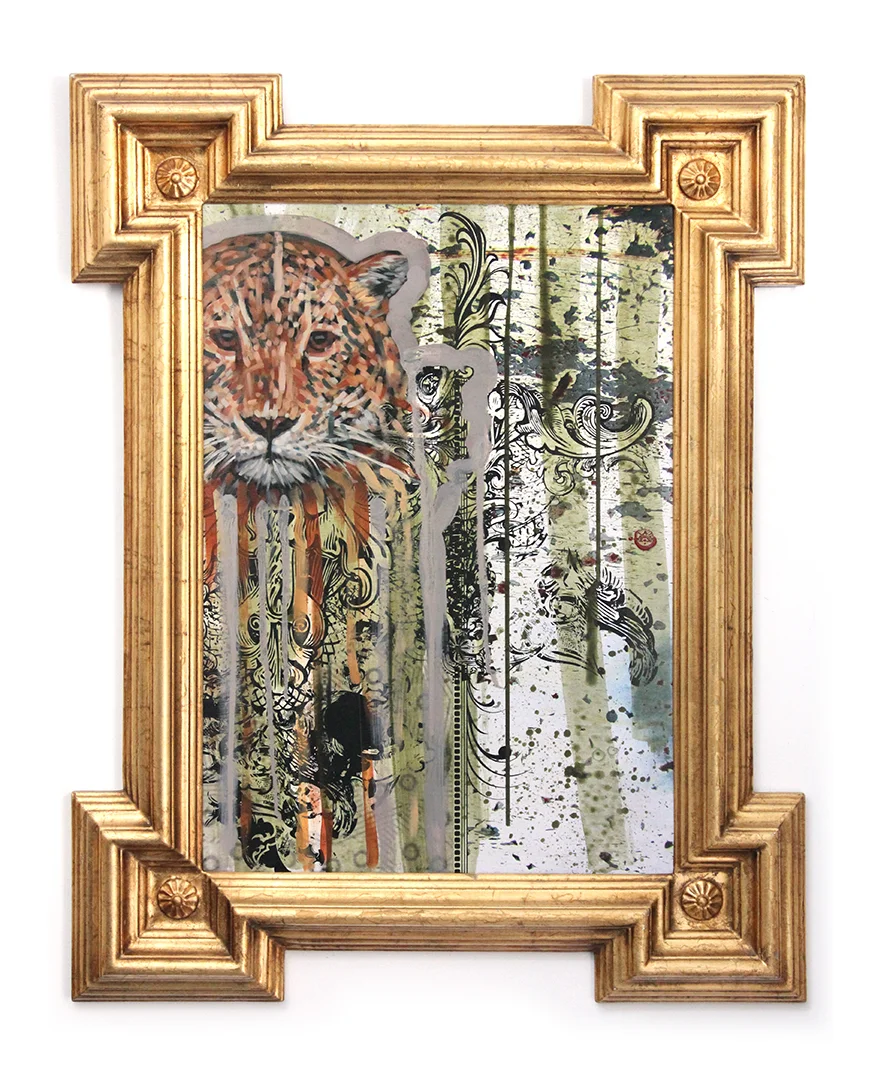 Title: STOIC Original mixed media oil painting. 28.375" X 36.375" This painting is available to rent through TurningArt.com