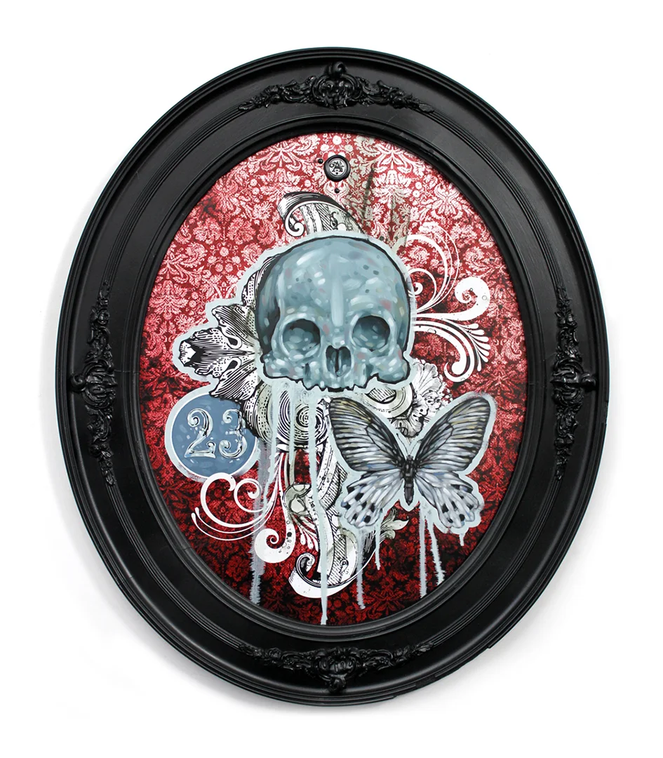 Title: WHEN ALL IS LOST Original mixed media oil painting. 21.75" X 25.5" SOLD Looking for a print of this painting? Click Here! Or what about a sticker?! Click here!