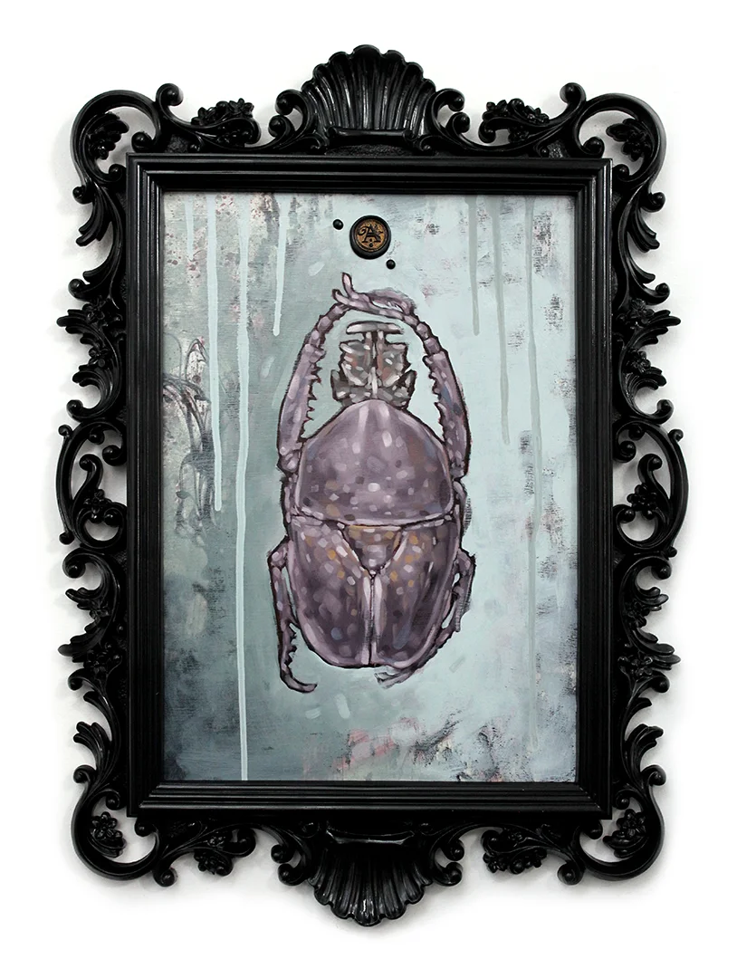 Title: INVERT Original mixed media oil painting. 14.5" X 20" Interested in purchasing this painting? Click here !