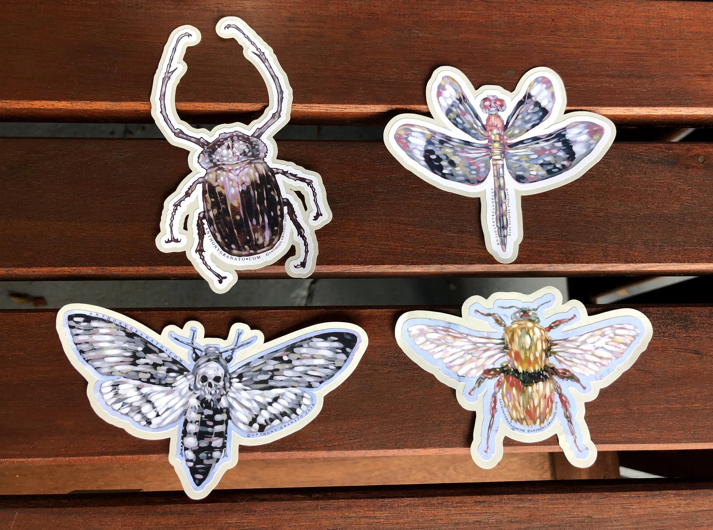 Insect Stickers Set of 4