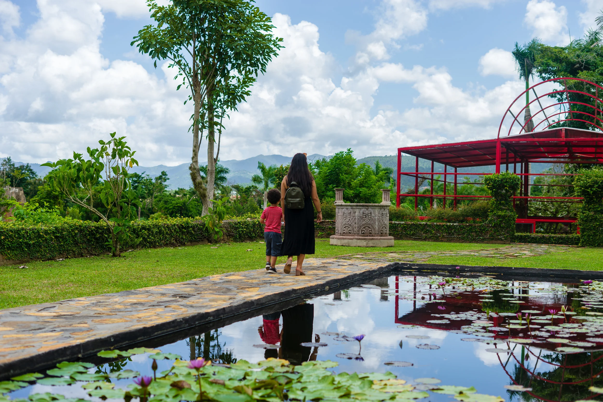 At the Jardin Botanico in Caguas, PR with my 3 year old. September 2018