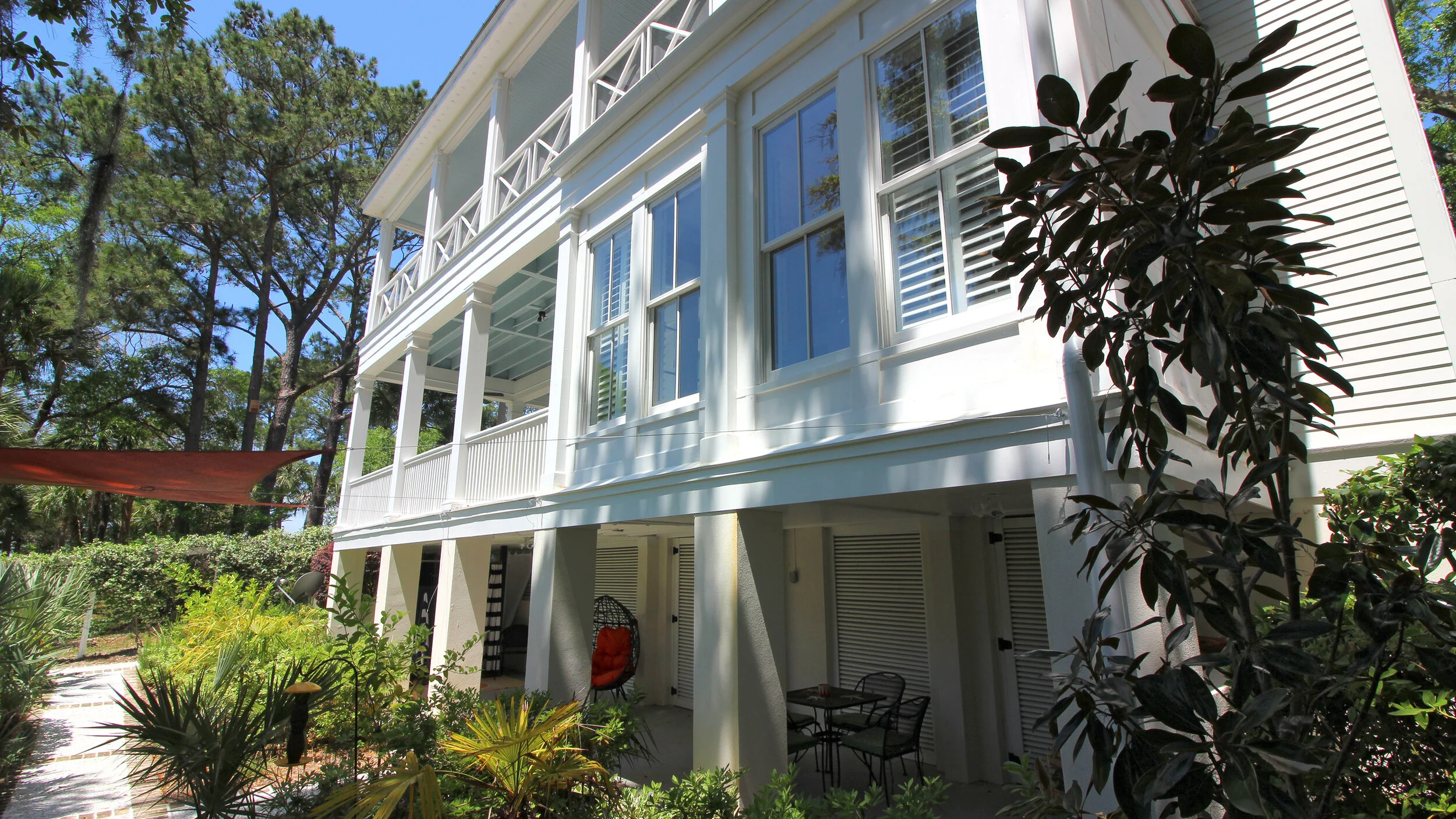  Ground level storage and patio areas 