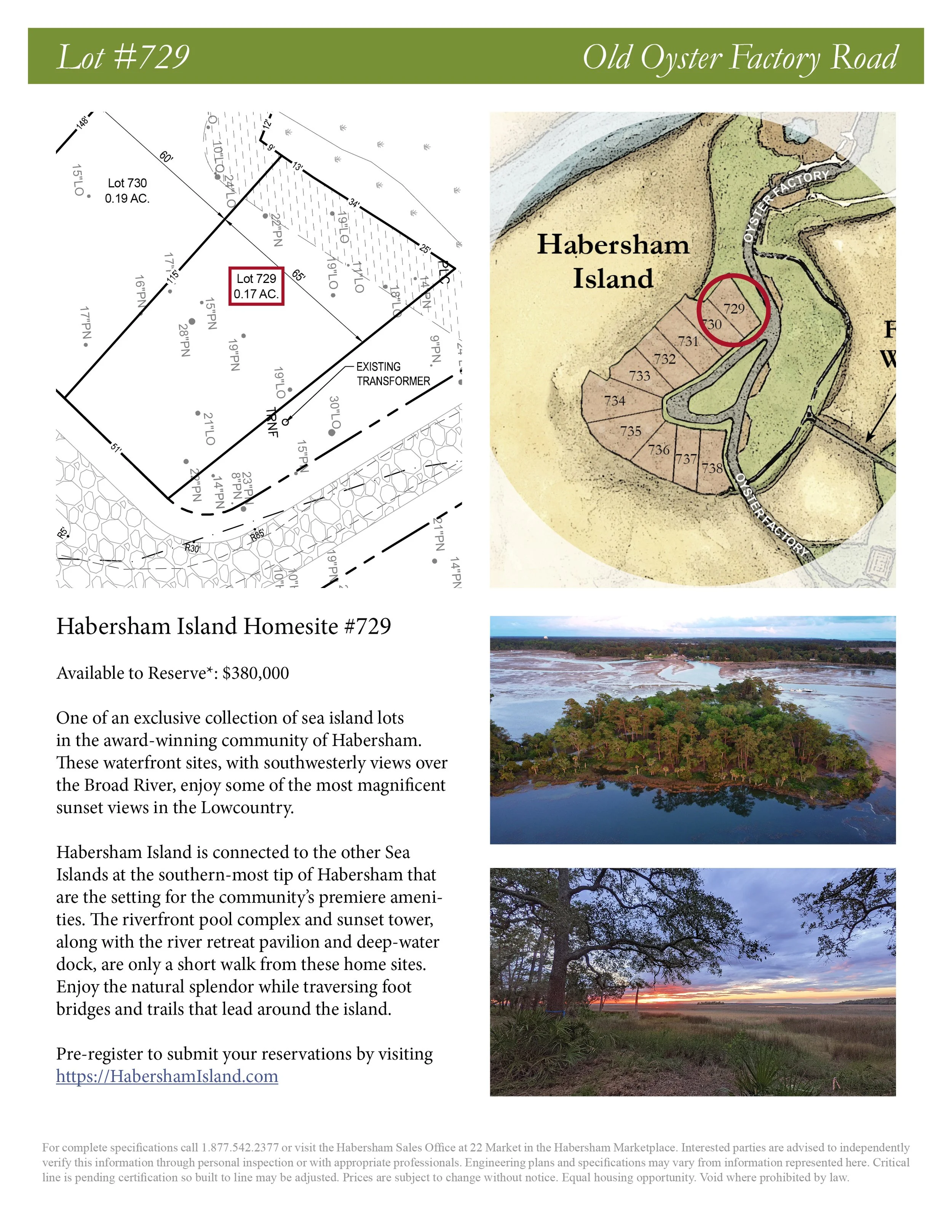 Habersham, SC Island Homesite 729