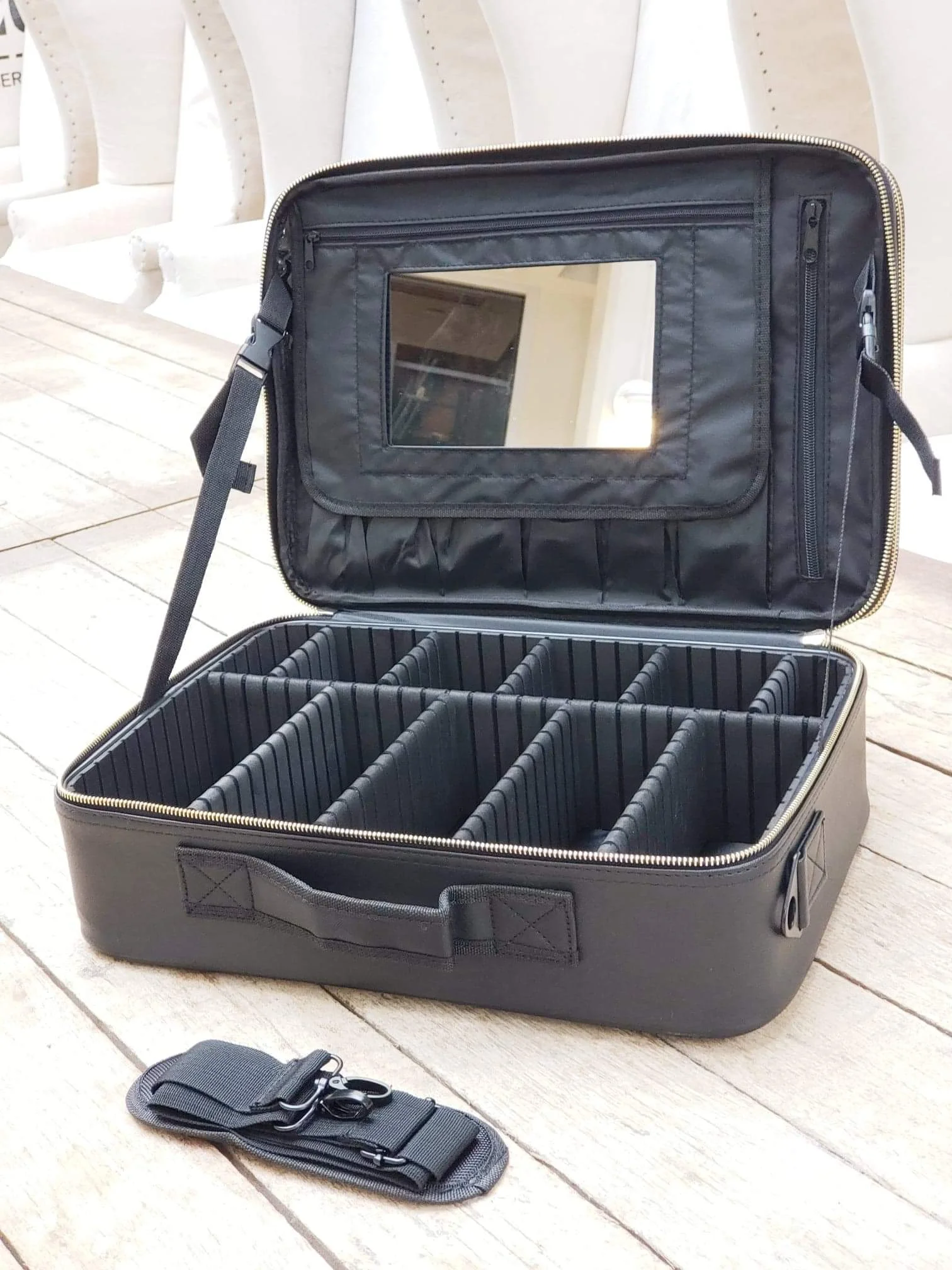 makeup artist train case