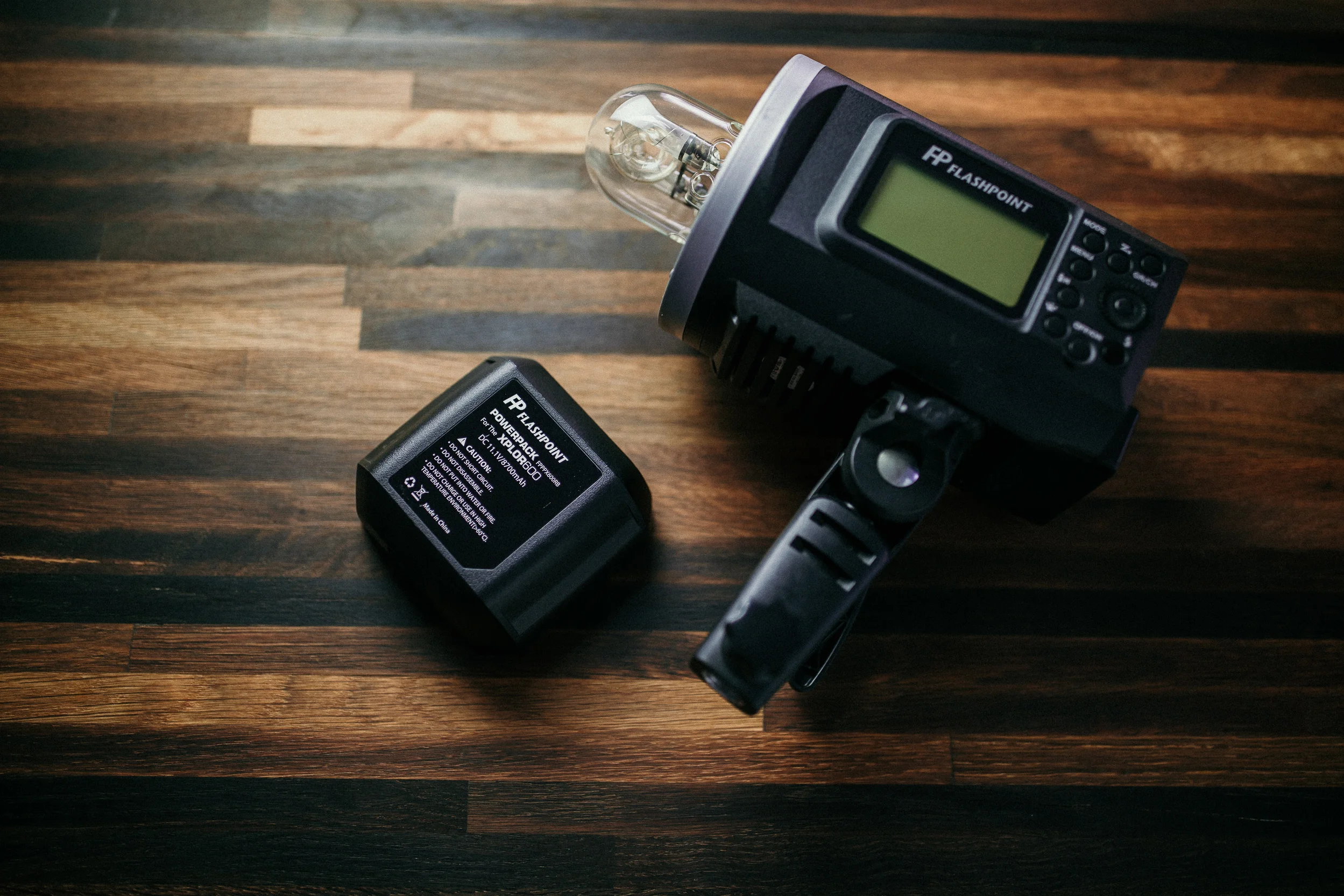 The AD600 is also battery powered, making it convenient to take on location.