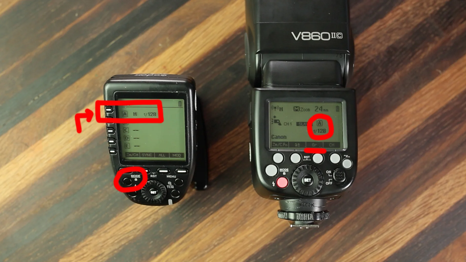 Please note on the trigger, the physical buttons are located to the left of the screen.