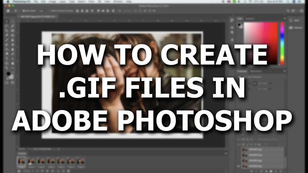 How to make an animated GIF with Photoshop