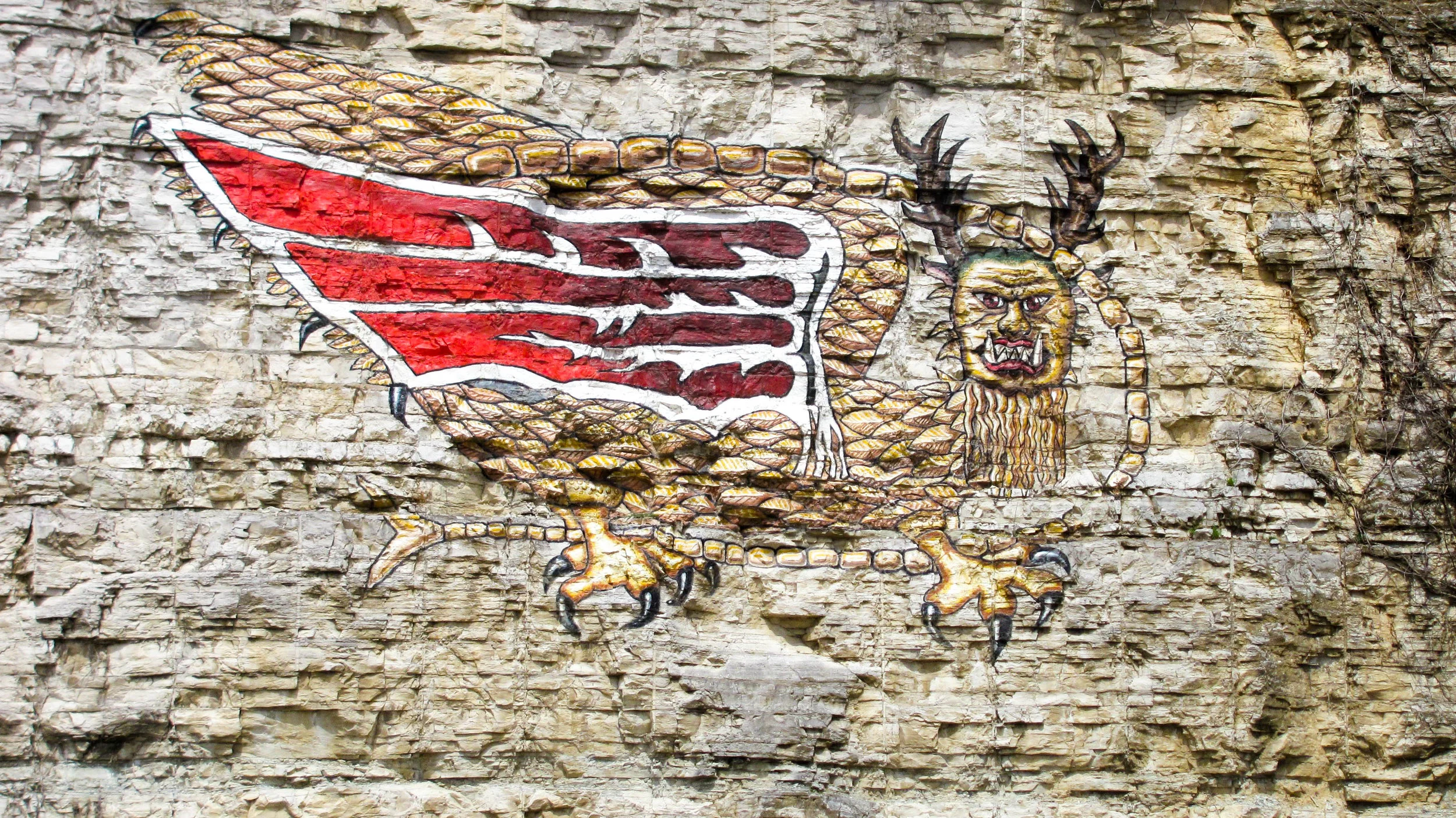 The Piasa Bird in Alton, IL