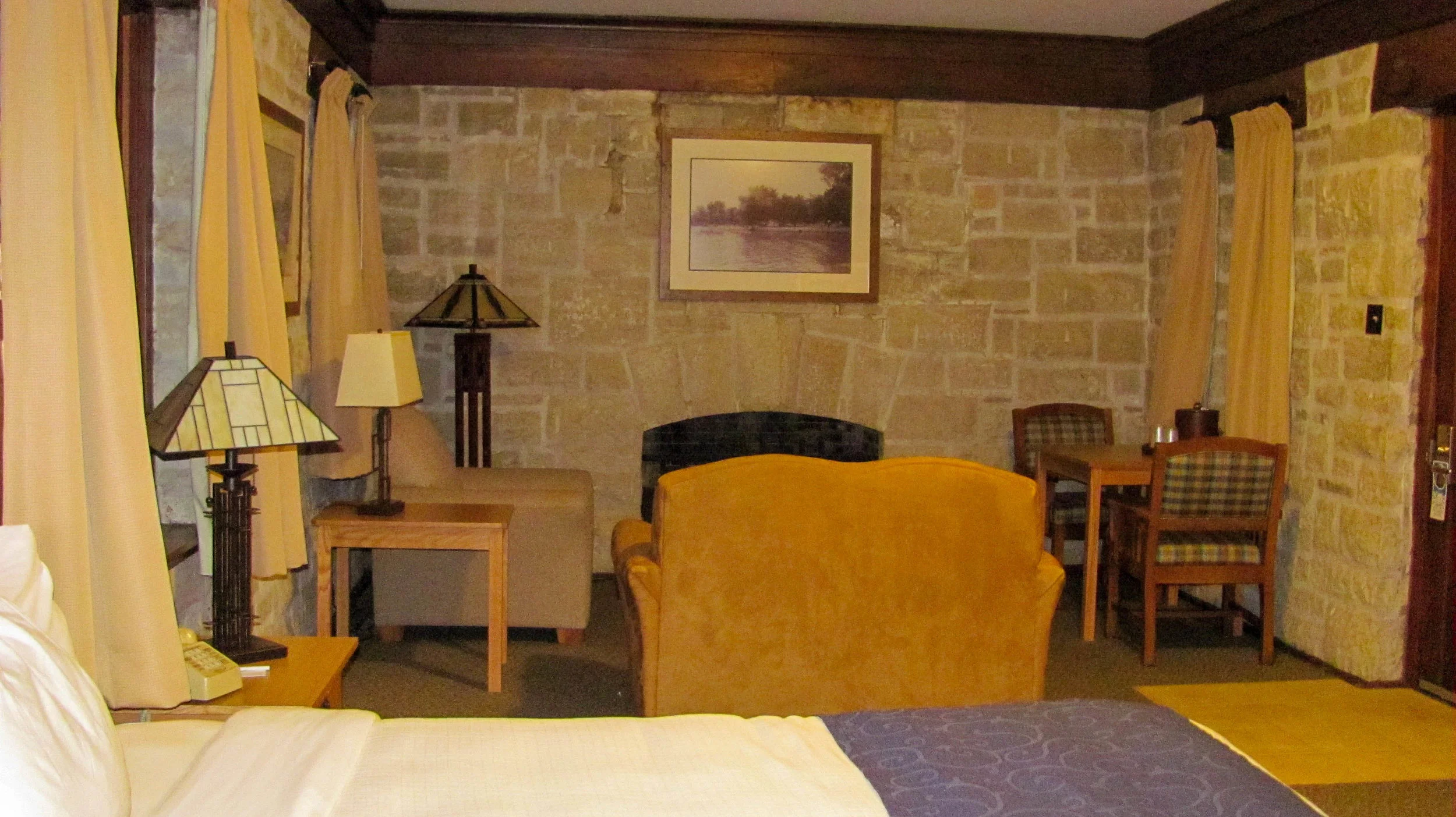 A room in a cabin