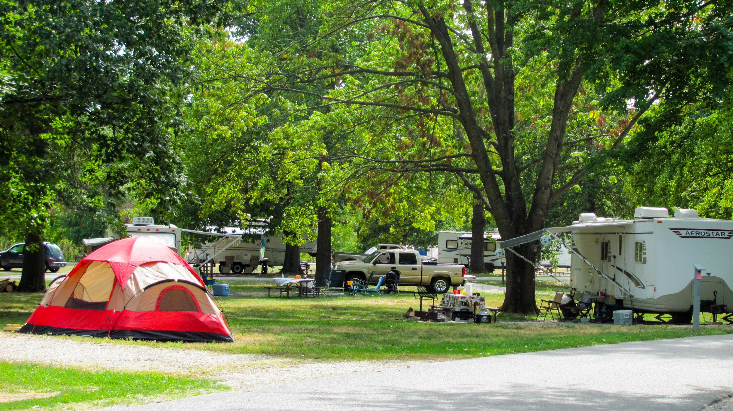 The campgrounds