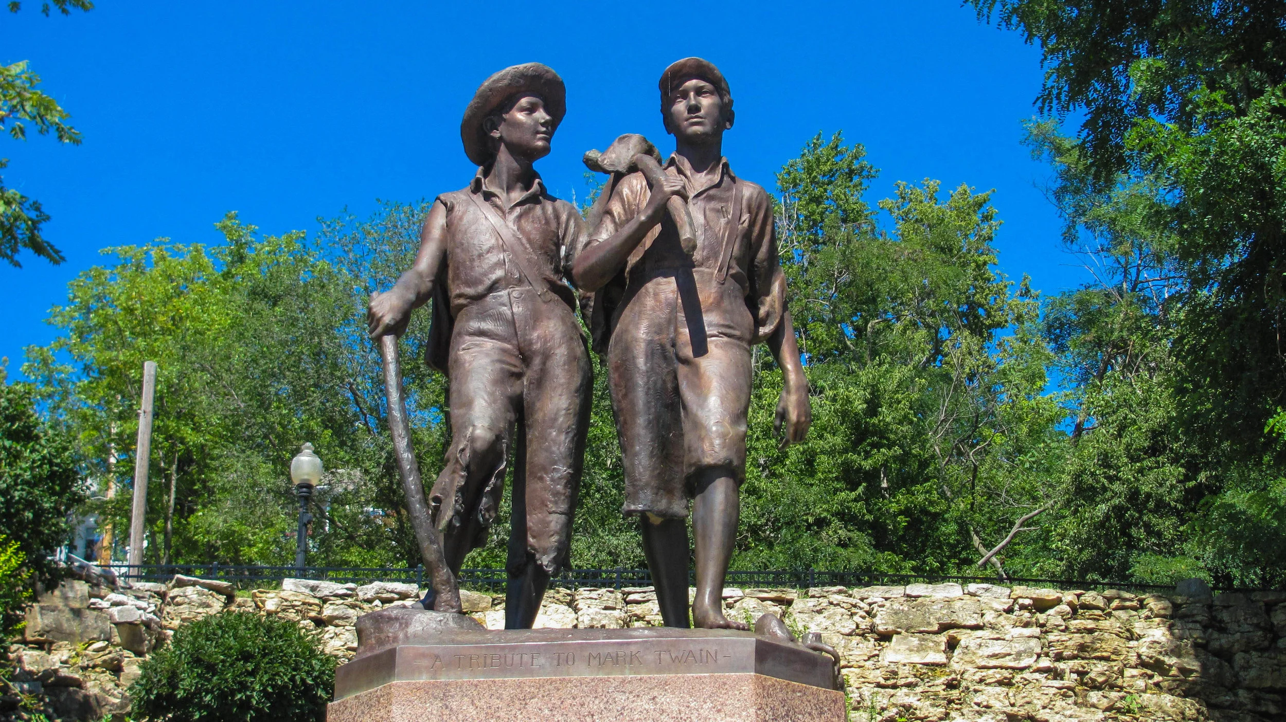 Tom and Huck Statue in Hannibal