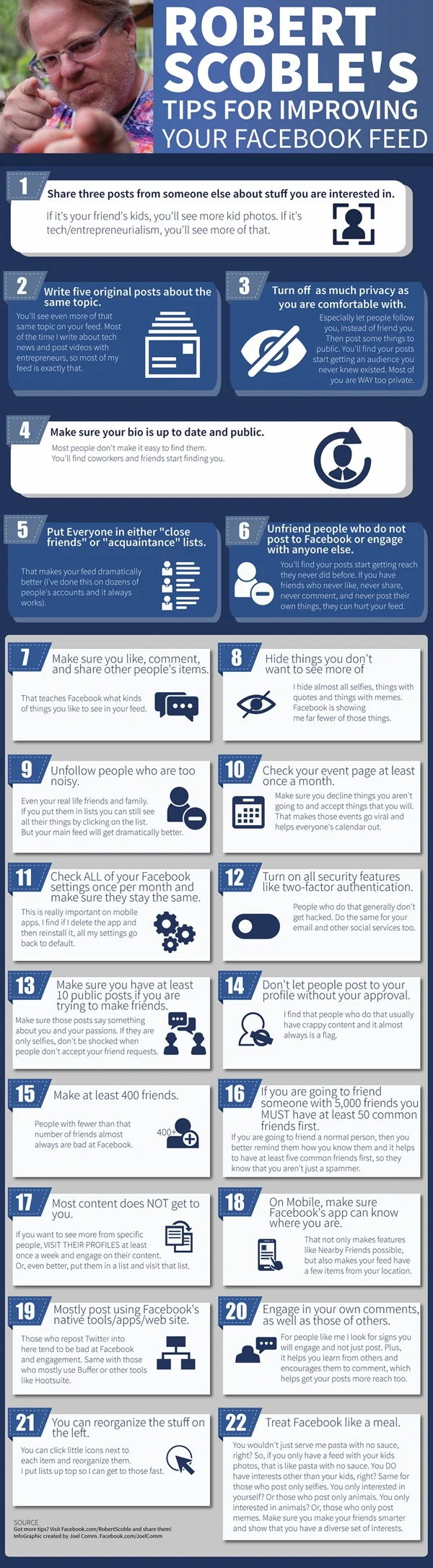 Robert Scoble's 22 Tips for Improving Your Facebook Feed