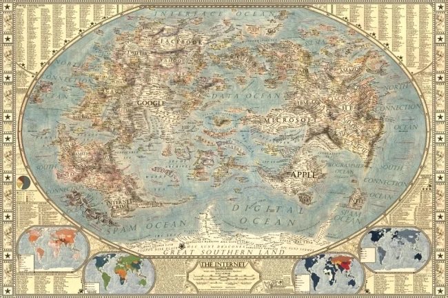 Map of the Internet 2.0 Poster