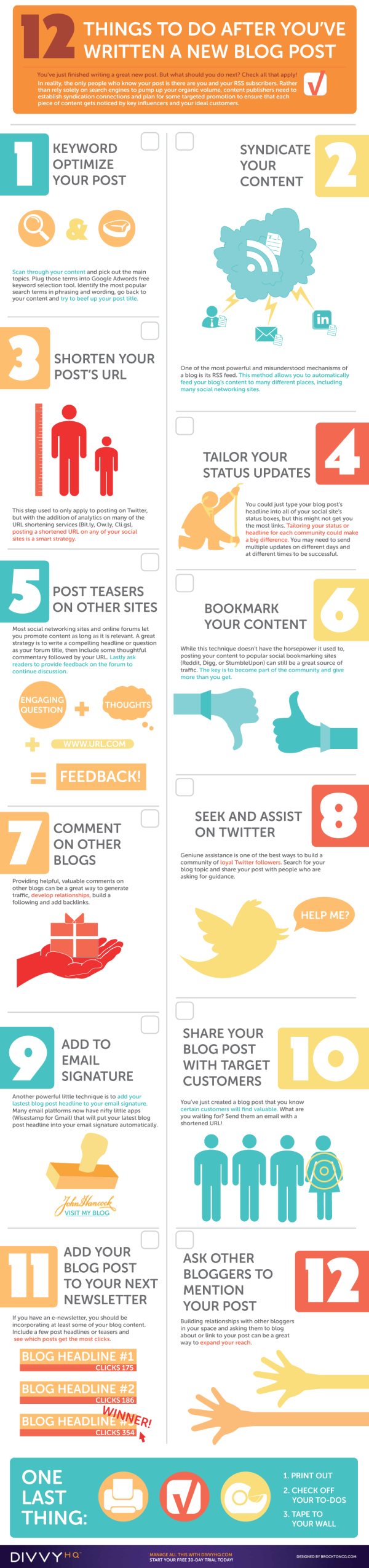 12 Things To Do After You've Written A New Blog Post