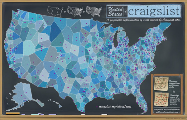 The United States of Craigslist — Cool Infographics