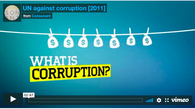 UN Against Corruption infographic video