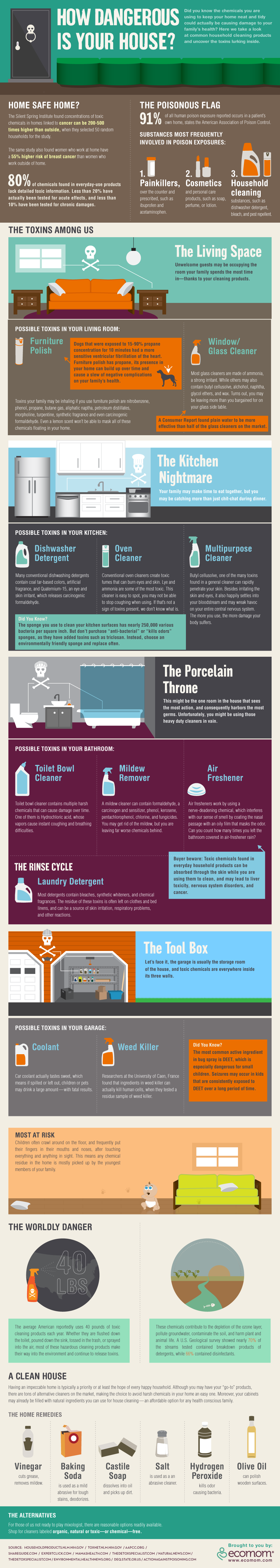 How Dangerous Is Your House? infographic
