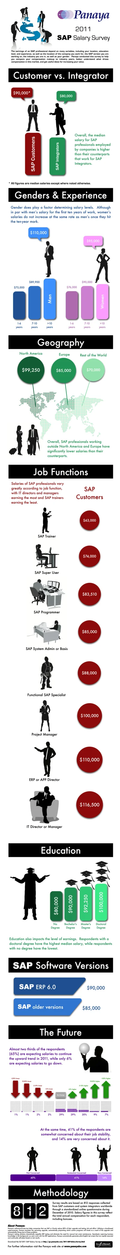 The 2011 SAP Salary Survey Infographic