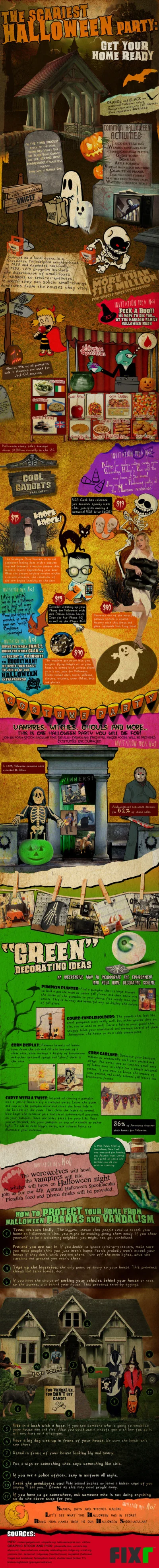 The Scariest Halloween Party [infographic]