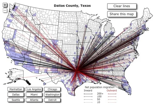 Where Americans are Moving (interactive infographic)