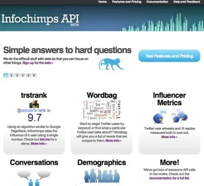InfoChimps Data API BETA program launched!