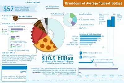 How do College Students Spend Money? infographic