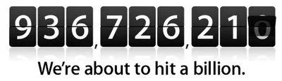 Apple's 1 Billion Apps live countdown
