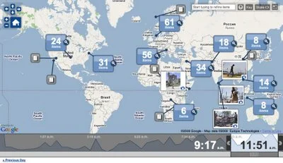 TimeSpace - World infographic