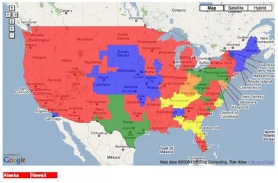 NFL TV Distribution Maps
