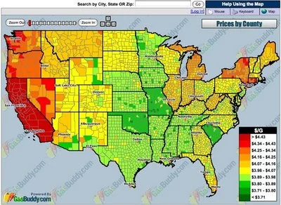 Map of Local Gas Prices