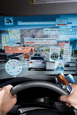 Car HUD from the future