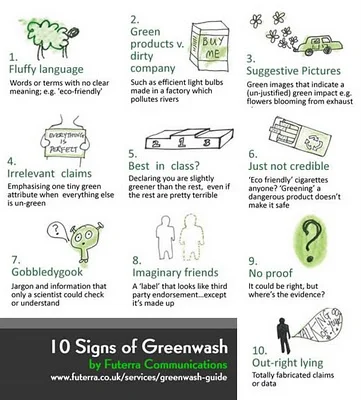 Greenwashing infographic