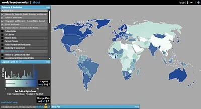 The World Freedom Atlas infographic