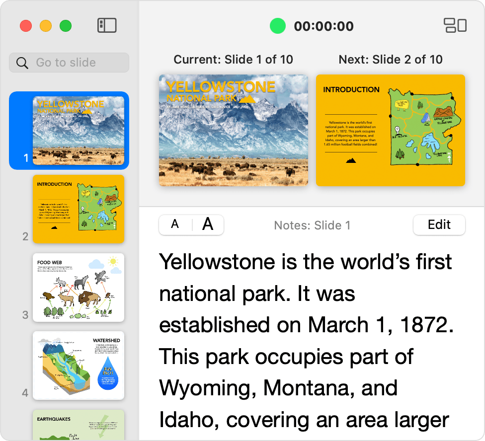 Use Keynote for Mac in a video conference