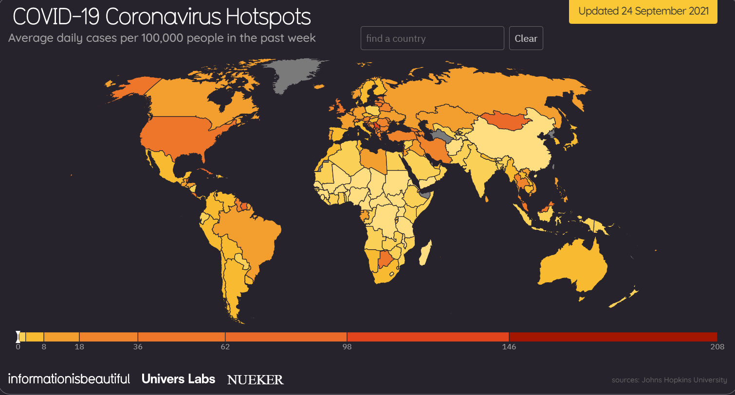 COVID-19 Coronavirus Data Dashboard