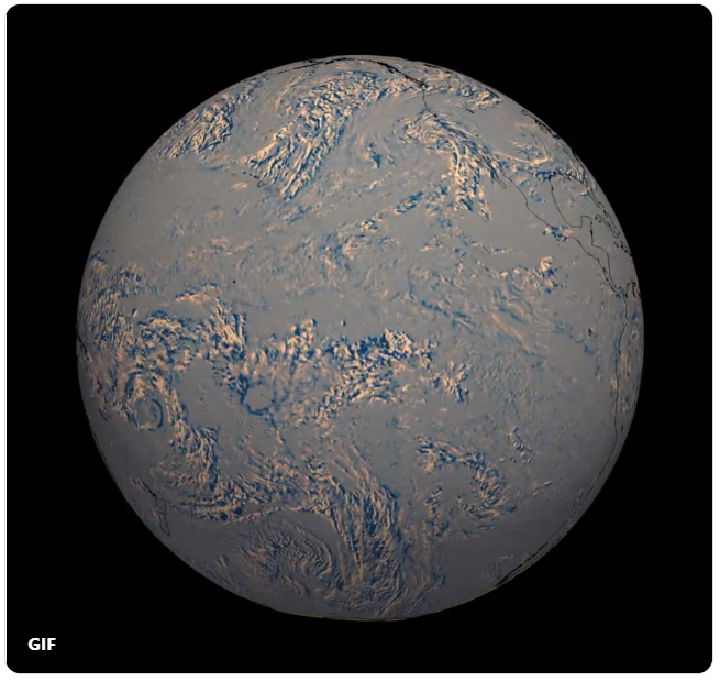 Global ripple effect from underwater volcano