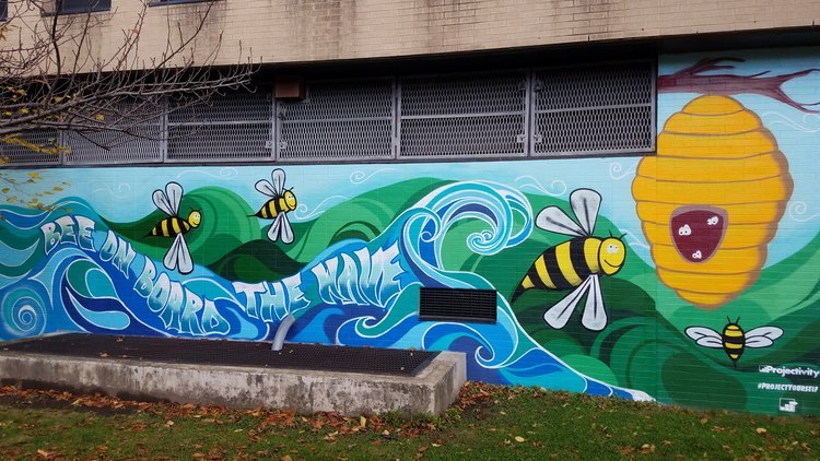 Hungerford School Mural Makeover 