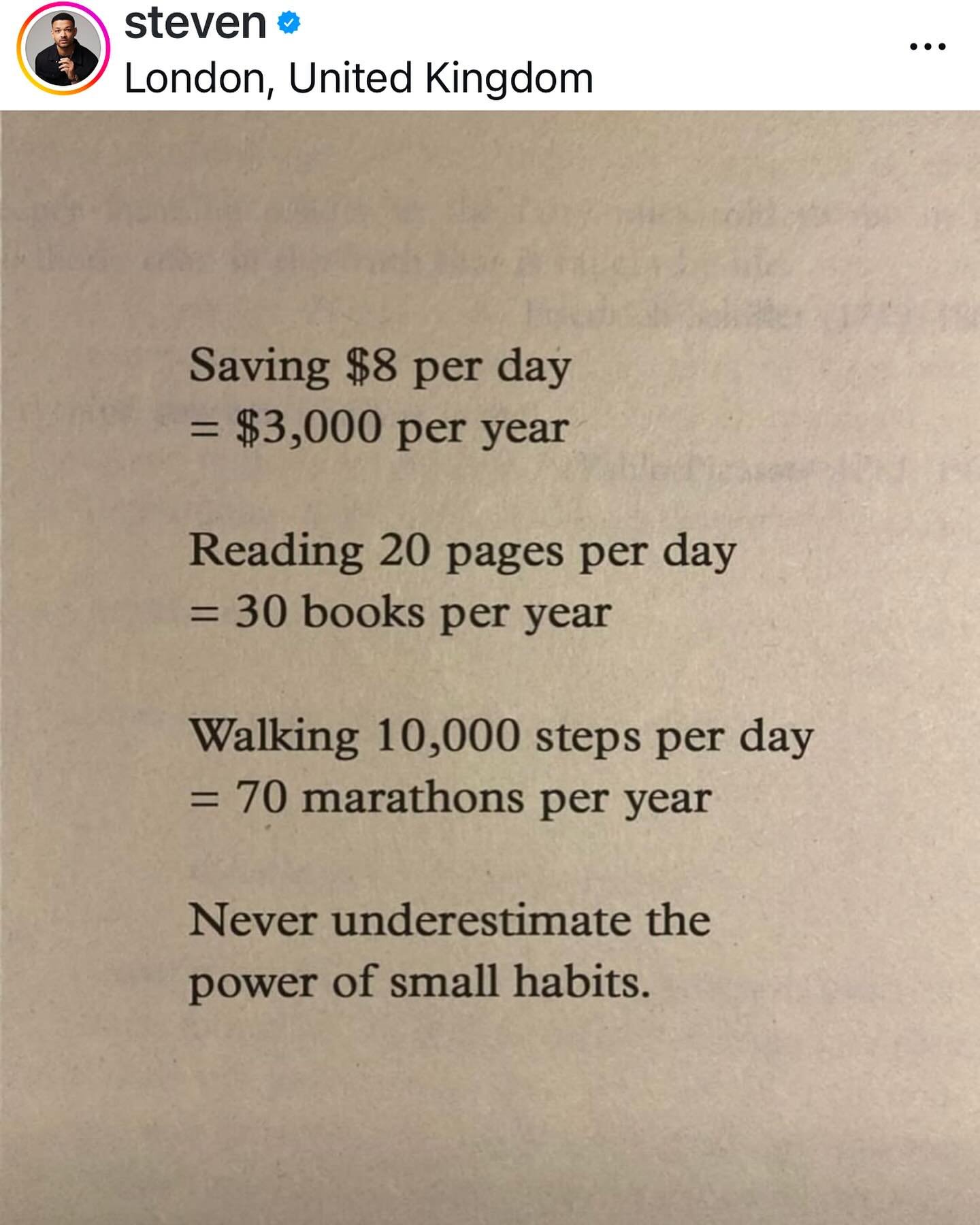 Well when you put it this way&hellip;
Apparently I&rsquo;m a legit marathoner!

Thank you @steven for making the point that small things become big things. Life is about those habits we build with each action, reaction, and interaction.
We choose.