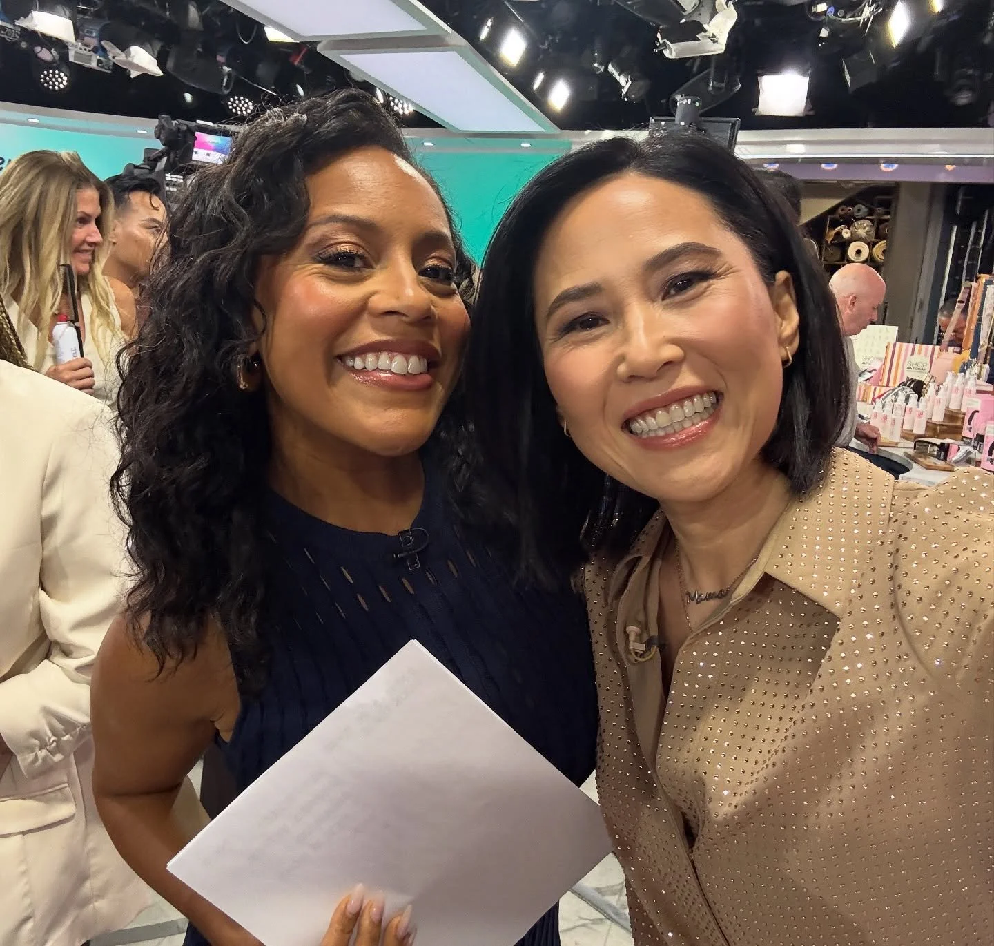 That giant smile on my face is a reflection of how so many people feel about @sheinelle_o. Her joy, her humor, her warmth- it all radiates far and wide and it’s a beautiful day to welcome back a friend and someone I admire so much. 
Sheinelle-