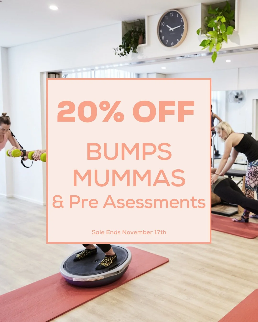 🤰✨ Mumma&rsquo;s &amp; Bumps Class Pack Sale!

Our class pack sale is here and it&rsquo;s a rare one!
Enjoy 20% off all Pregnancy and Postnatal class packs, plus pre-class assessments for new clients.

Our Physio-led Mummas and Pregnancy classes are