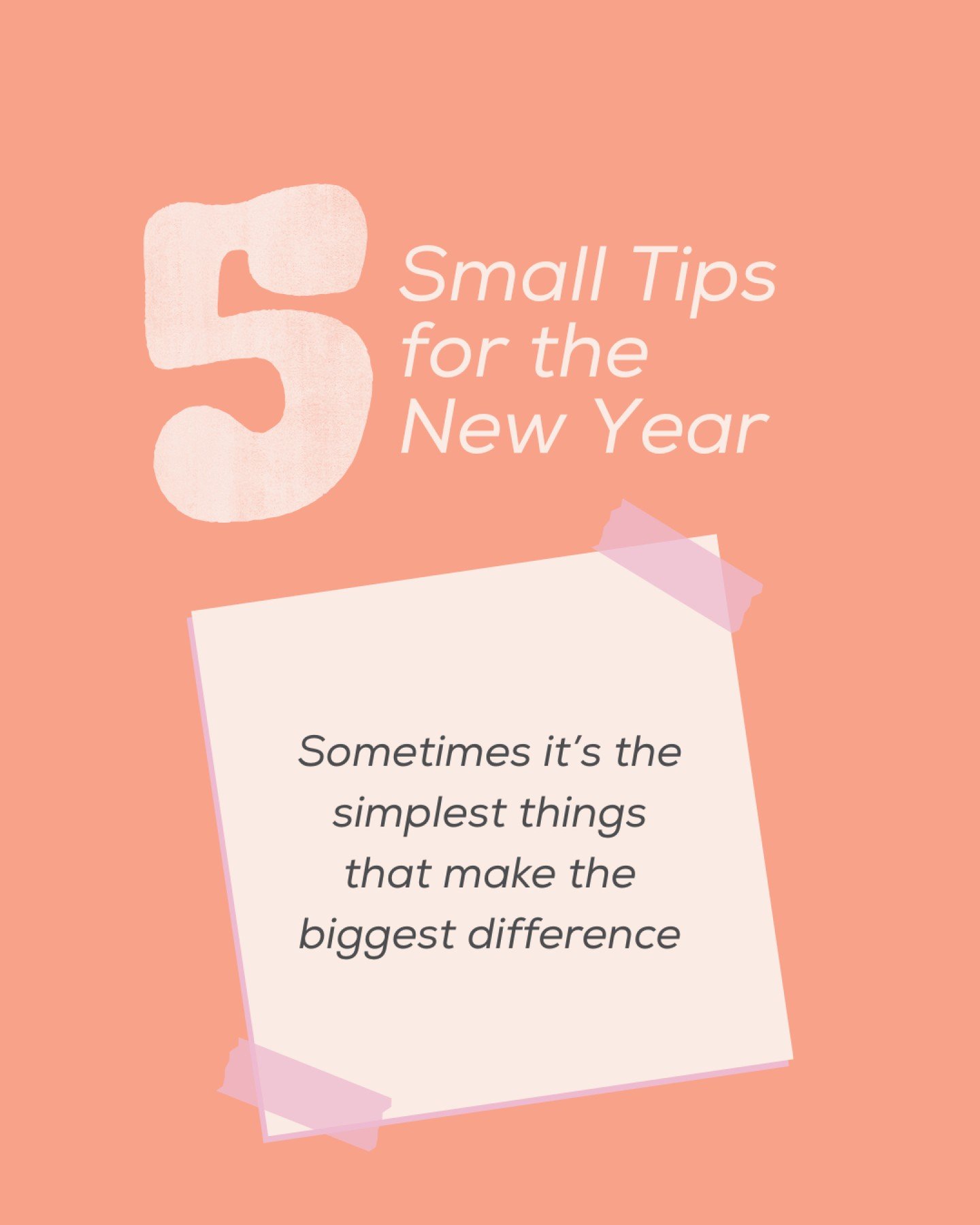 5 gentle tips to start the year 💜

Instead of setting big or rigid goals, we&rsquo;re all about focusing on healthy habits that feel realistic and sustainable.

Small, consistent changes often make the biggest difference to how your body feels over 