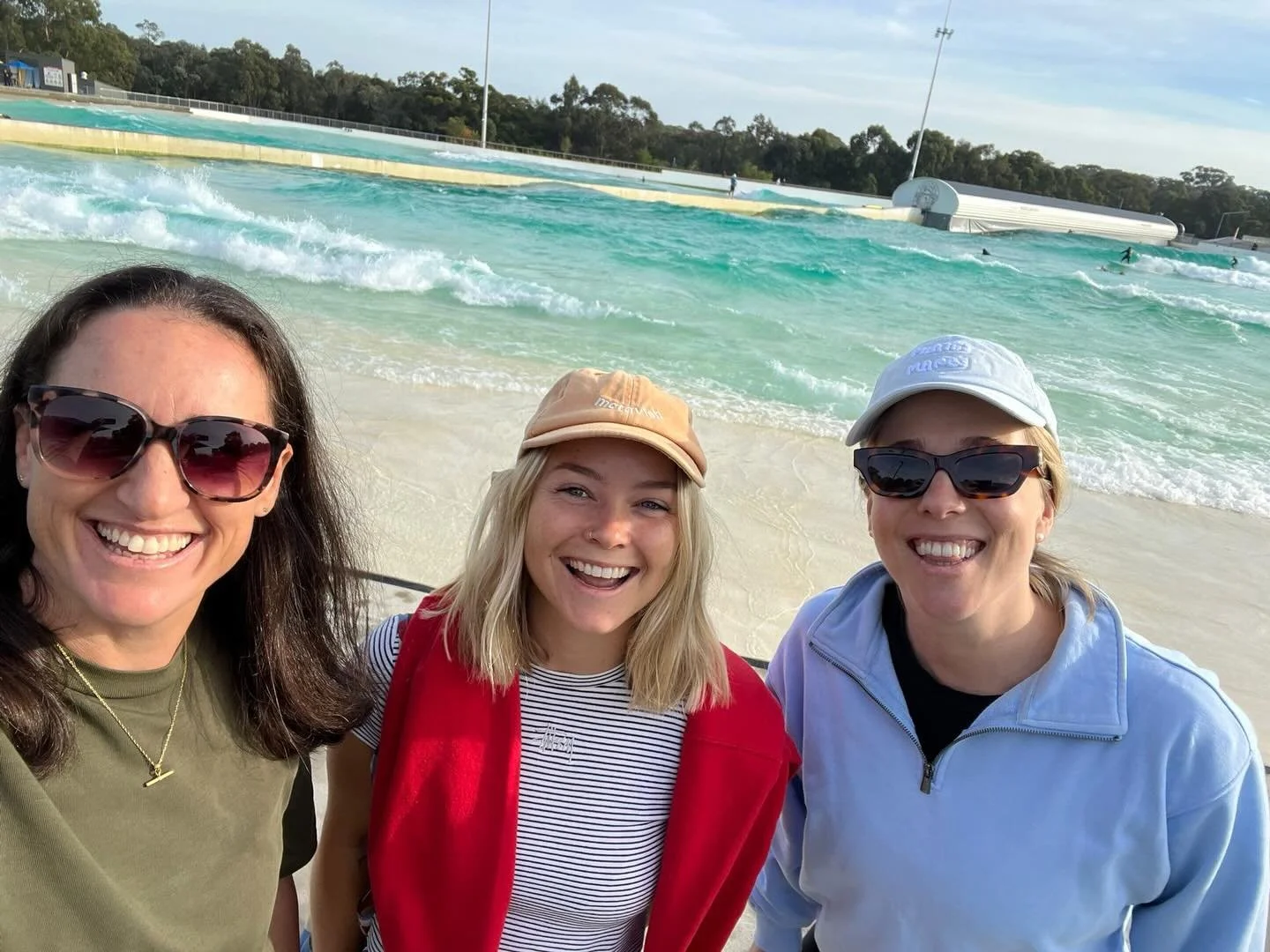 Team bonding to the max 🌊

Mel C, Gee and Sarah took things out of the clinic and into the waves at Urban Surf&hellip; a few solid rides, a few wipeouts, and plenty of laughs along the way 😅

Safe to say they were testing their recovery strategies 
