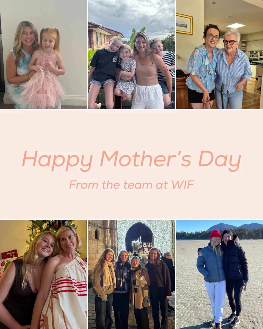 Mother&rsquo;s Day 💛

Today we&rsquo;re celebrating the many different versions of motherhood within our WIF community, from mums and grandmothers to the little ones who keep our team busy outside the clinic.

We also recognise that this day can fee