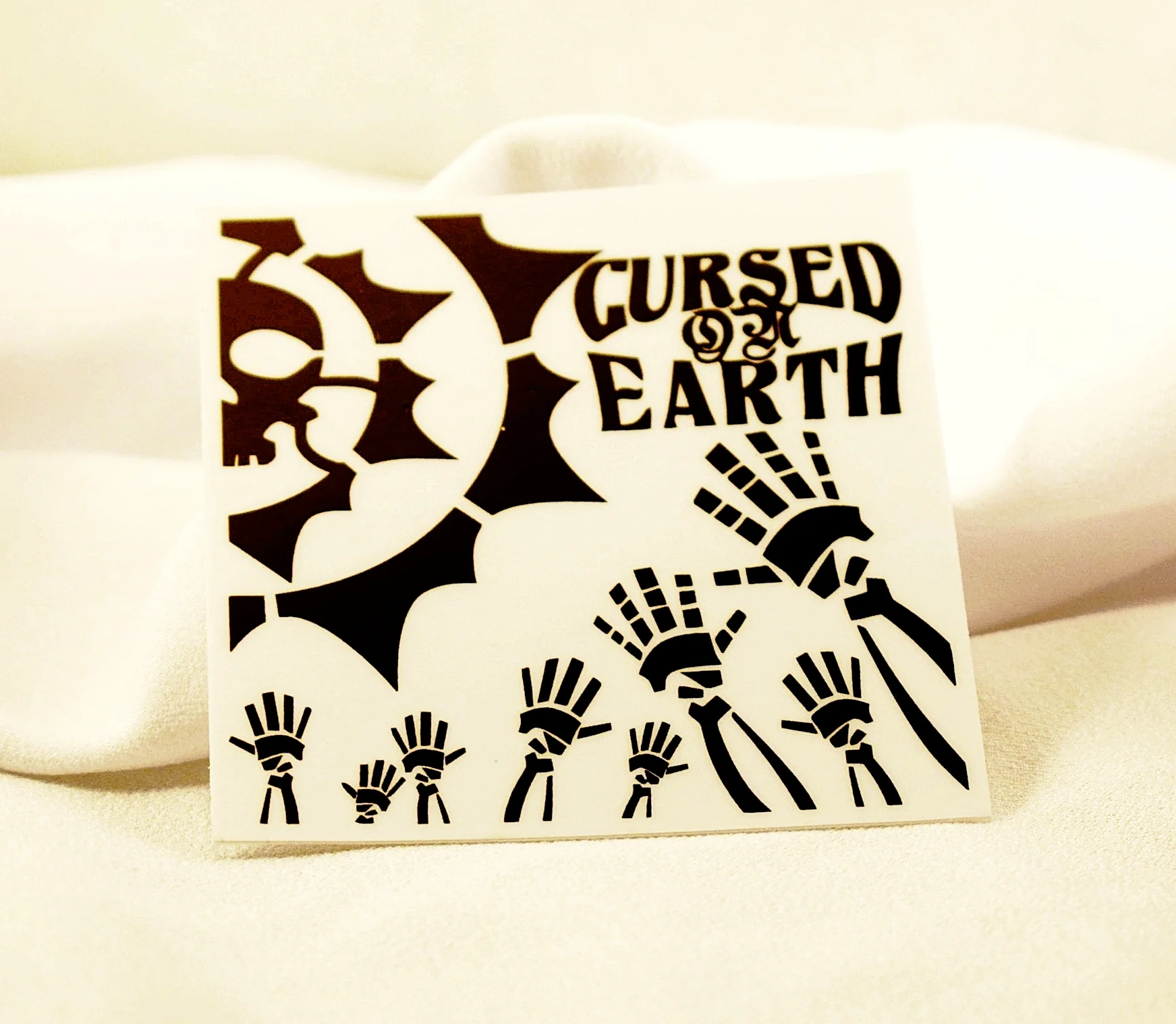 Hands to the Sun 3"x3" Sticker