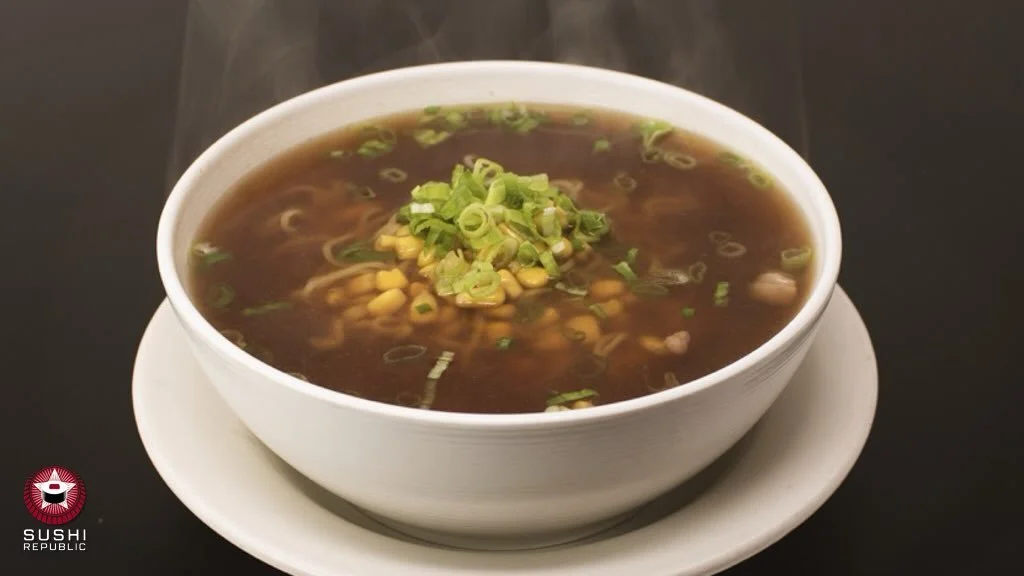 Cold days call for hot ramen 🍜❄️
Try our Beef Shoyu Ramen&mdash;beef broth, tender beef, ramen noodles, corn &amp; green onion.

#gso #greensboronc #ramenlove #sushirepublic #northcarolina