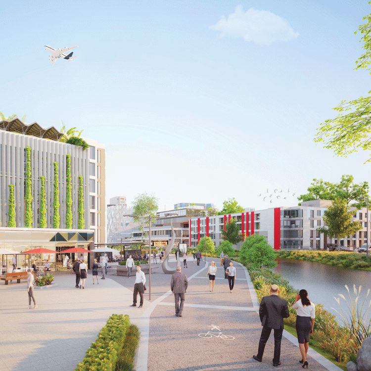 Artist impression of the Aerotropolis