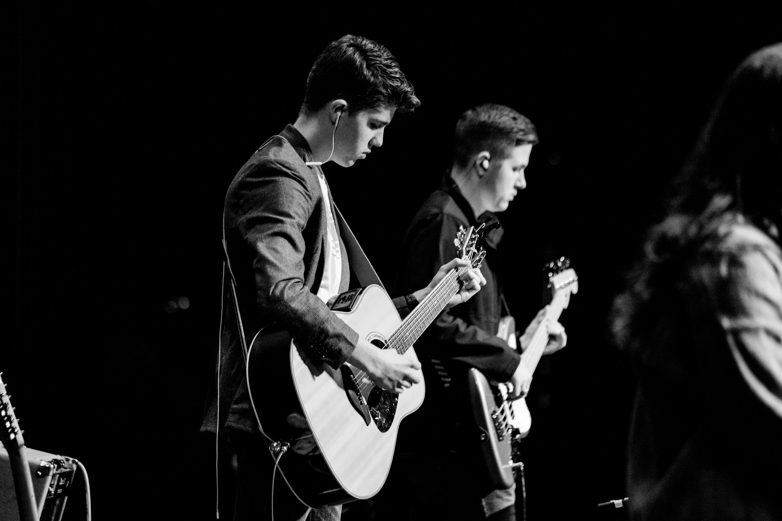  Aidan C. and Caleb H. of Emerald Coast FCA Breakfast Worship Band 2/20/2021 