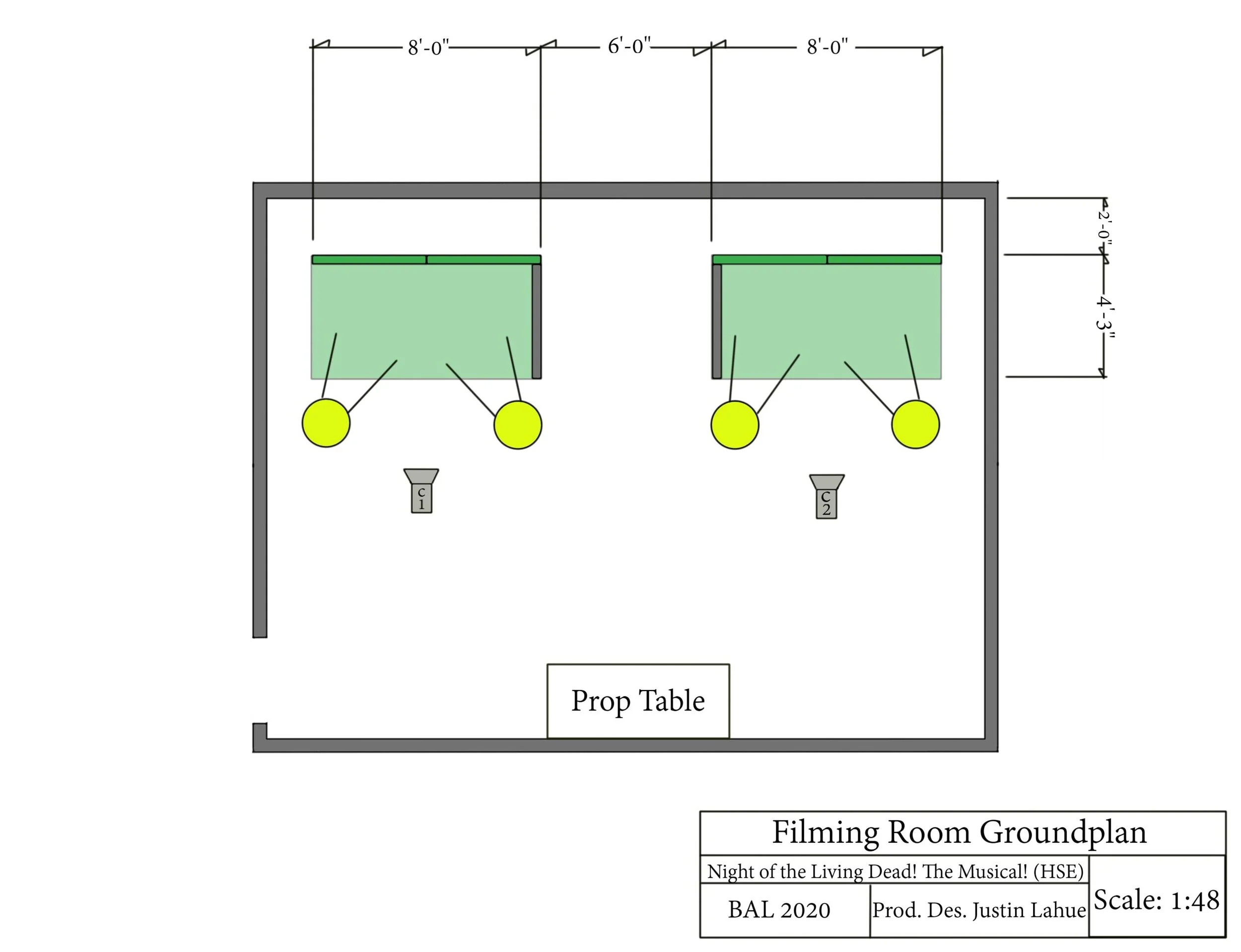 Filming Room Groundplan