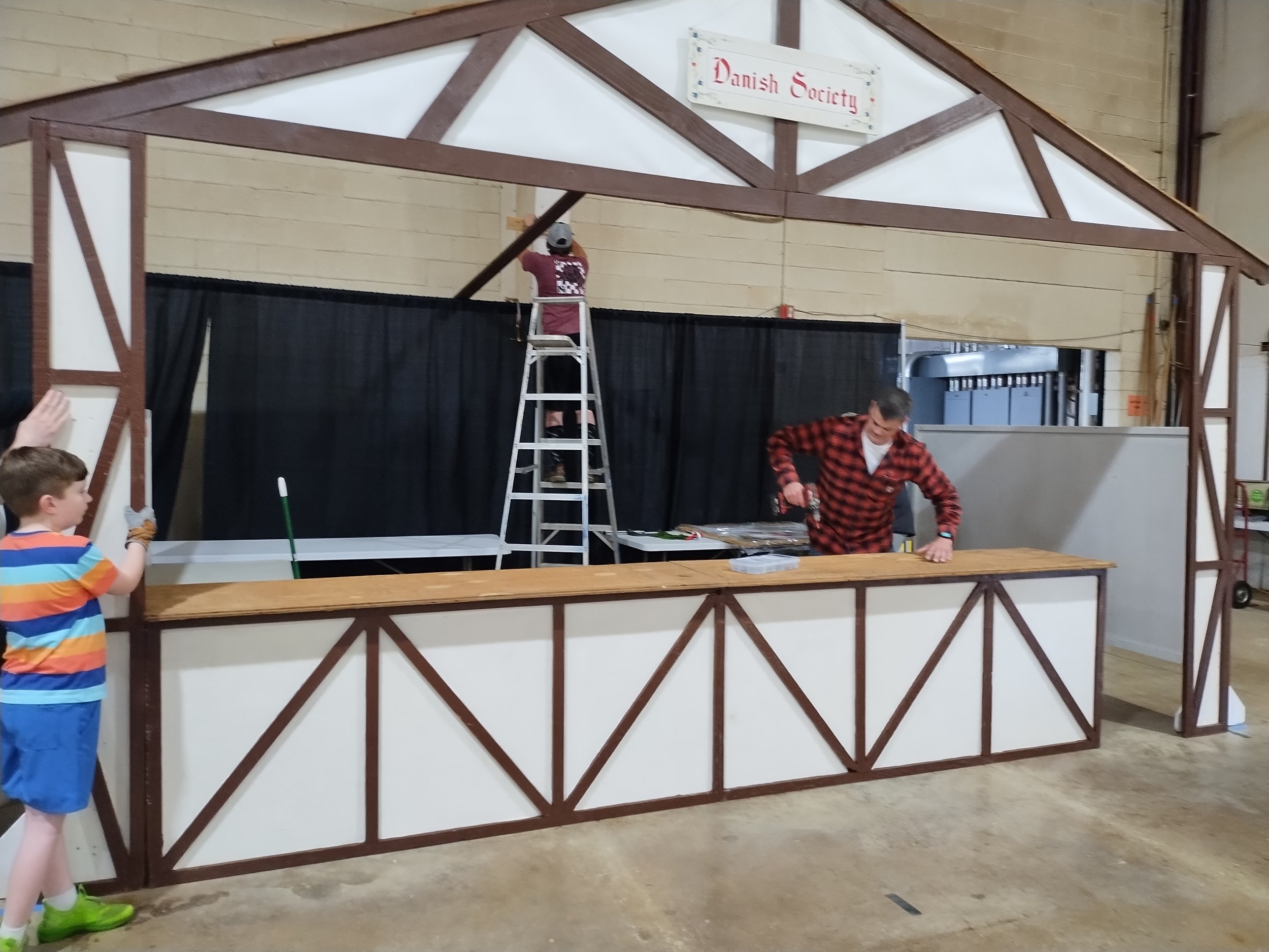 Set Up for Dane's Booth at Festival