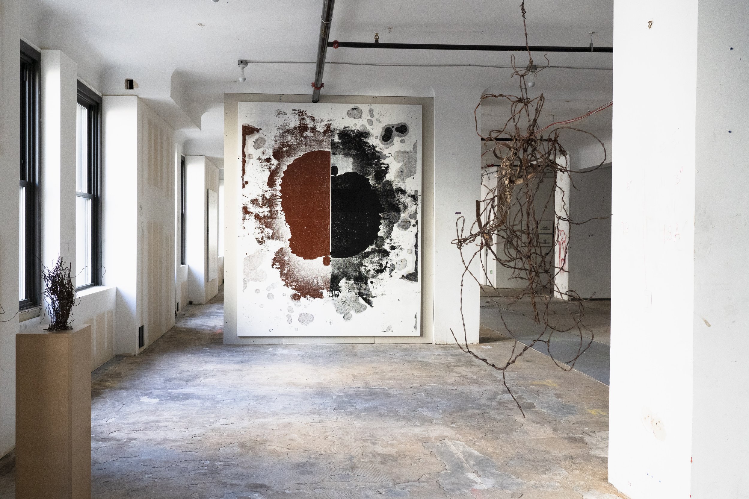Christopher Wool's "See Stop Run" Dances in Dilapidation
